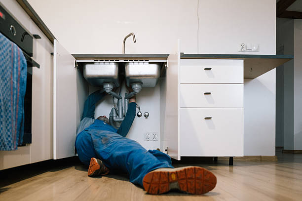 Professional Drain Cleaning technician working in Penrose, NC